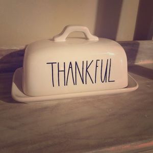 Rae Dunn Thankful Butter Dish